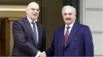 Hafter yanlılarıyla görüşmesine dair paylaşım yapan Yunan Bakan, Türkiye'yi hedef aldı Hafter yanlılarıyla görüşmesine dair paylaşım yapan Yunan Bakan, Türkiye'yi hedef aldı