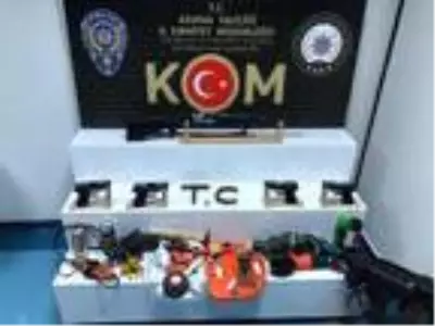 Adana'da silah kaçakçılarına operasyonuna 1 tutuklama Adana'da silah kaçakçılarına operasyonuna 1 tutuklama