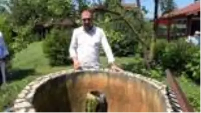 Düzce'de yanan su inceleniyor Düzce'de yanan su inceleniyor