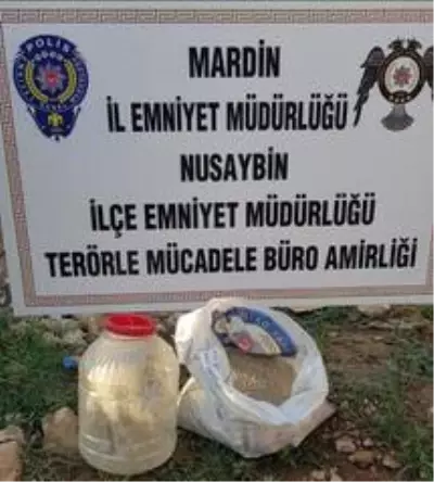 Mardin'de menfeze gizlenmiş vaziyette patlayıcı madde ele geçirildi