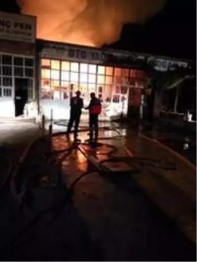 Akşehir sanayisinde yangın