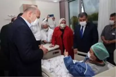Bakanlar, fabrikadaki patlamada yaralanan çalışanları dinledi