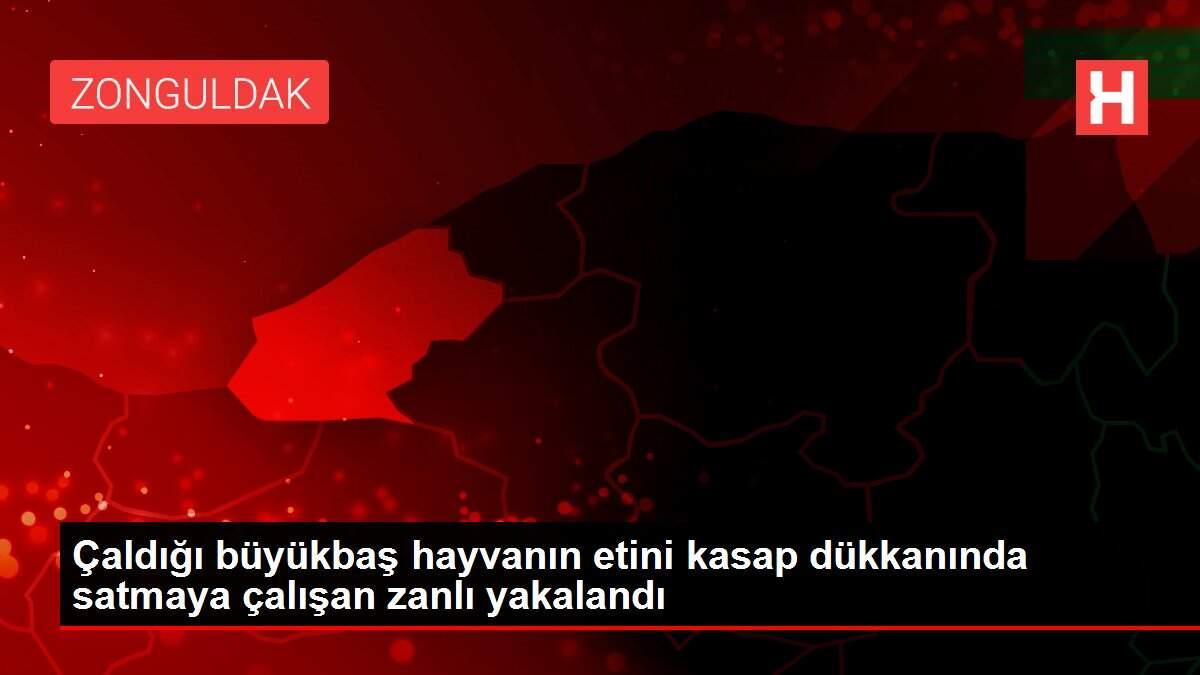 Çaldığı büyükbaş hayvanın etini kasap dükkanında satmaya çalışan zanlı yakalandı