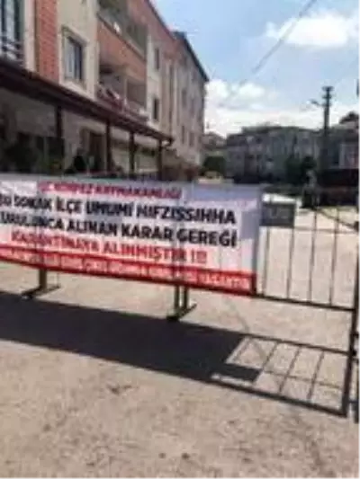 Körfez'de bir sokak karantinaya alındı