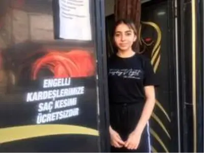 Kuaförden engellilere ücretsiz hizmet