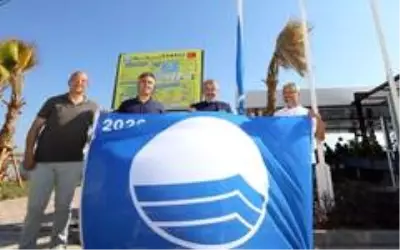 Manavgat'ın 2 plajına Mavi Bayrak ödülü verildi