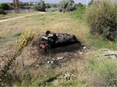 Manisa'da feci kaza: traktör ikiye bölündü, otomobil alev alev yandı