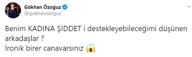 'Ozan Güven yalnız değildir' diye paylaşım yapan Gökhan Özoğuz'a tepki yağdı 'Ozan Güven yalnız değildir' diye paylaşım yapan Gökhan Özoğuz'a tepki yağdı
