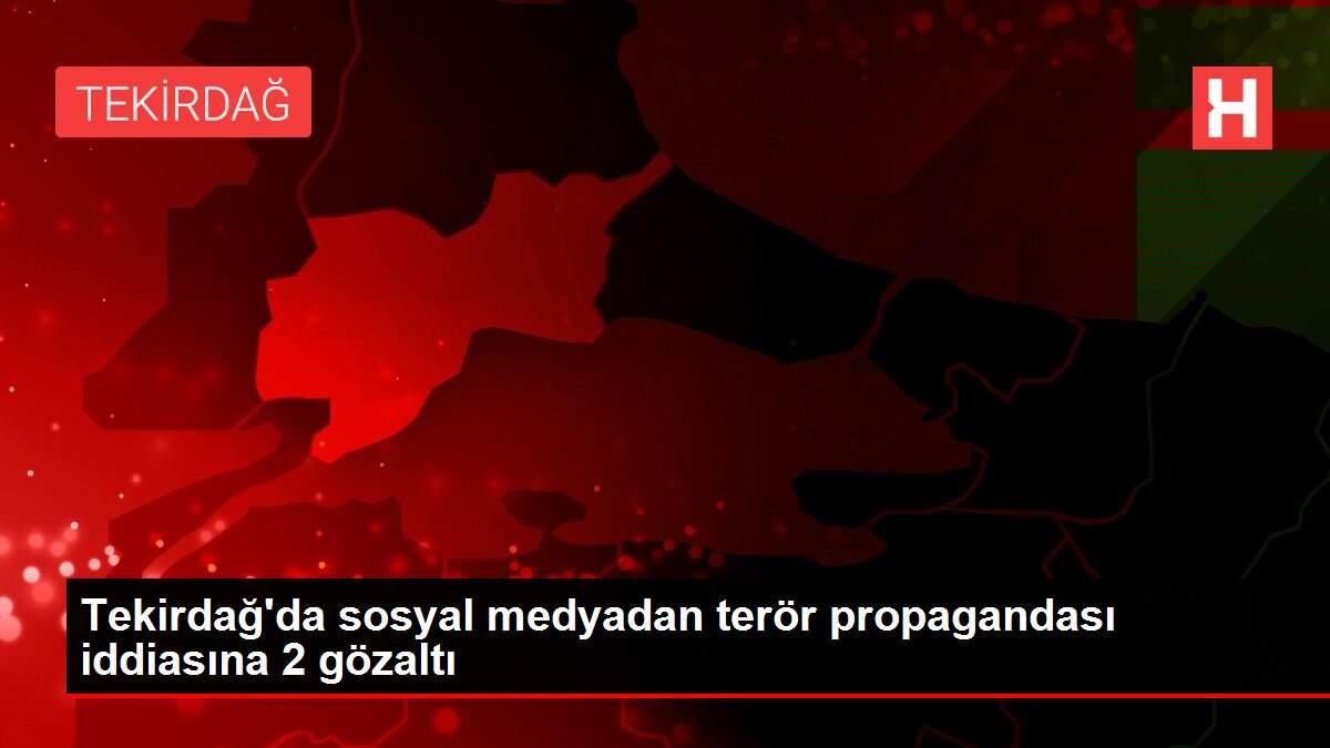 Tekirdağ'da sosyal medyadan terör propagandası iddiasına 2 gözaltı