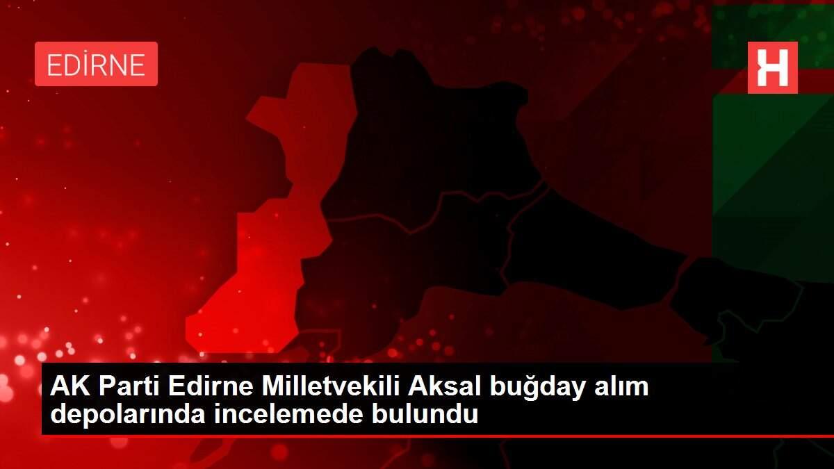 AK Parti Edirne Milletvekili Aksal buğday alım depolarında incelemede bulundu