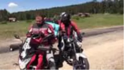 Kastamonu'nun yaylasında 200'den fazla motosikletli kamp yapıyor Kastamonu'nun yaylasında 200'den fazla motosikletli kamp yapıyor