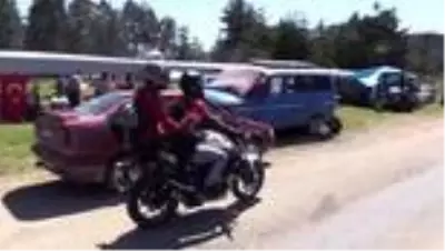 Kastamonu'nun yaylasında 200'den fazla motosikletli kamp yapıyor Kastamonu'nun yaylasında 200'den fazla motosikletli kamp yapıyor