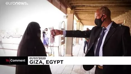 Mısır'ın Giza Piramitleri, Covid-19 salgınında 3 ay kapalı kaldıktan sonra yeniden ziyarete açıldı Mısır'ın Giza Piramitleri, Covid-19 salgınında 3 ay kapalı kaldıktan sonra yeniden ziyarete açıldı