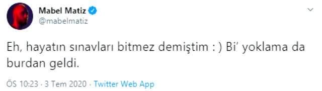ÖSYM'nin soruşturma kararı sonrası Mabel Matiz'den dikkat çeken paylaşım: Sınandığım şeye bak ÖSYM'nin soruşturma kararı sonrası Mabel Matiz'den dikkat çeken paylaşım: Sınandığım şeye bak