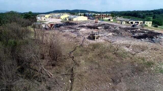 SAKARYA PATLAMANIN ARDINDAN FAY HATTINI ANDIRAN YARIK OLUŞTU