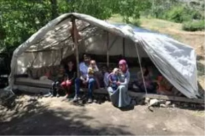 11 kişilik ailenin çadırda yaşam mücadelesi