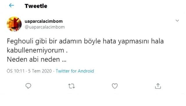 Feghouli'nin Trabzonspor maçında kırmızı kart görmesi, Galatasaray taraftarının tepkisini çekti Feghouli'nin Trabzonspor maçında kırmızı kart görmesi, Galatasaray taraftarının tepkisini çekti