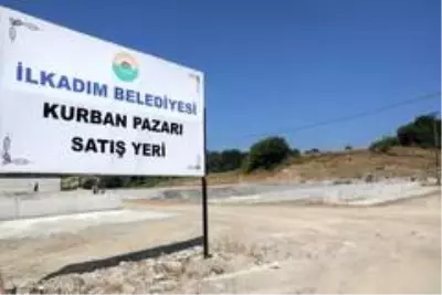 İlkadım'da hijyenik modern kurban pazar yeri hazırlıkları devam ediyor İlkadım'da hijyenik modern kurban pazar yeri hazırlıkları devam ediyor