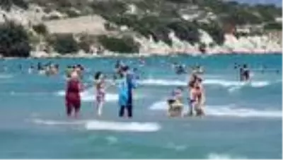 Ünlü tatil merkezinde Atlı Jandarma Timi göreve başladı Ünlü tatil merkezinde Atlı Jandarma Timi göreve başladı