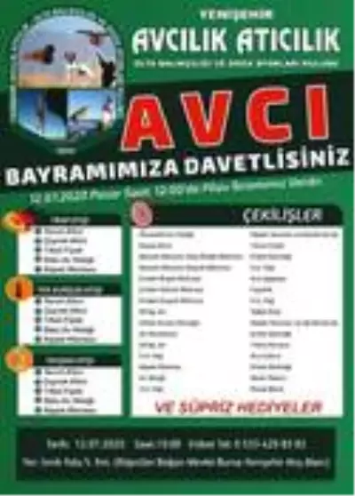 Avcı Bayramı başlıyor Avcı Bayramı başlıyor