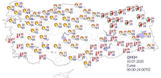 Kavurucu sıcaklara mola! Sıcaklıklar 7 derece birden düşecek
