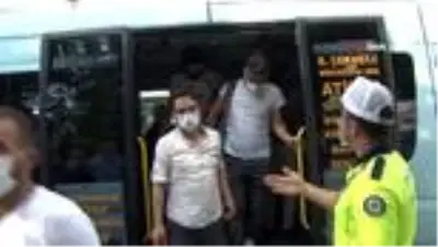 Sosyal mesafesiz minibüs yolcuğu: 12 yerine 35 yolcu çıktı Sosyal mesafesiz minibüs yolcuğu: 12 yerine 35 yolcu çıktı
