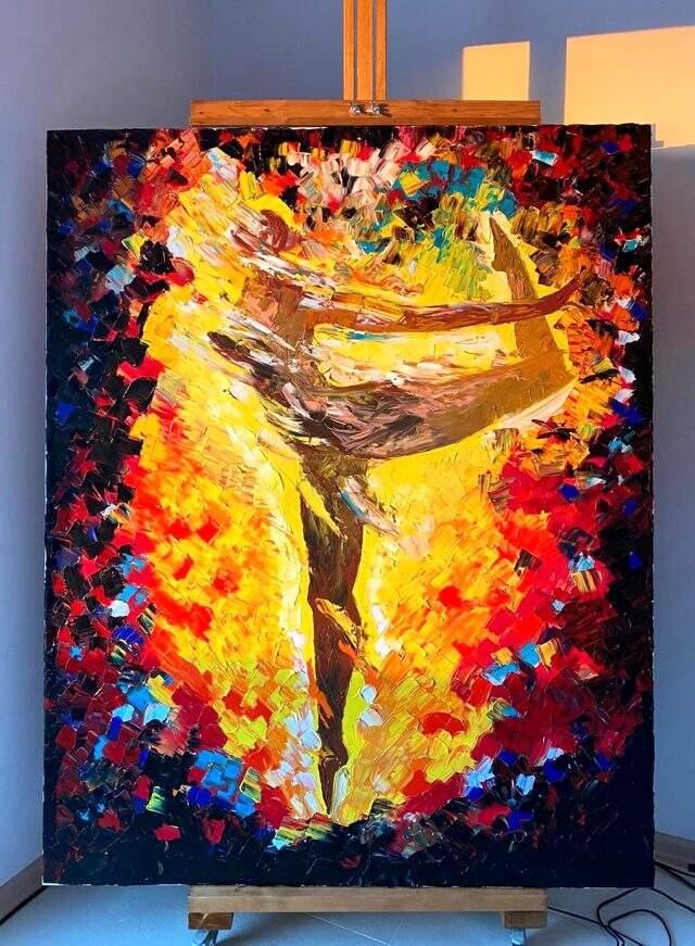 Ünlü ressam Emire Dilara Can yeni sergisi için gün sayıyor.