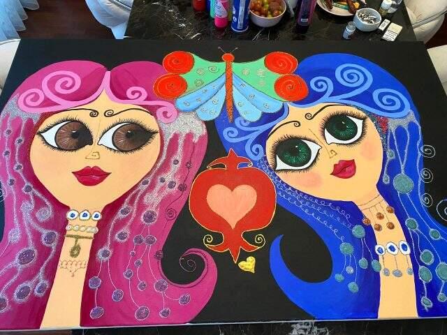 Ünlü ressam Emire Dilara Can yeni sergisi için gün sayıyor.