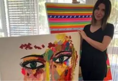 Ünlü ressam Emire Dilara Can yeni sergisi için gün sayıyor.