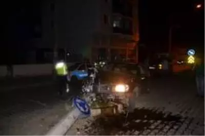Alkollü sürücü polisten kaçtı, kaza yaptı