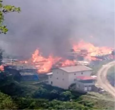 Son Dakika Haber Artvin In Yusufeli Ilcesinde Yangin Haber