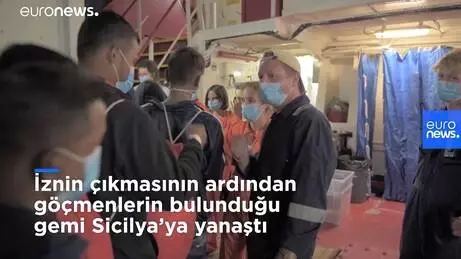 Günlerdir denizde bekletilen Ocean Viking gemisindeki göçmenler tahliye edildi Günlerdir denizde bekletilen Ocean Viking gemisindeki göçmenler tahliye edildi
