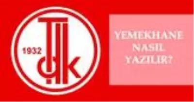 Yemekhane nasıl yazılır? TDK'ya göre yemekhane mi, Yemek hane mi? Yemekhane ne demek? Yemekhane nasıl yazılır? TDK'ya göre yemekhane mi, Yemek hane mi? Yemekhane ne demek?
