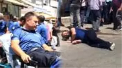 Aranan şüpheli polislere bıçakla saldırdı! 2 memur yaralandı Aranan şüpheli polislere bıçakla saldırdı! 2 memur yaralandı