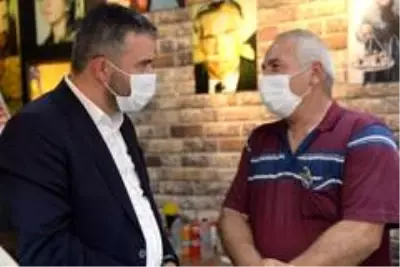 Başkan Çetin'den esnafa ziyaret Başkan Çetin'den esnafa ziyaret