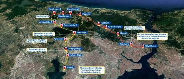 İstanbul Havalimanı Metro Hattı'nın yüzde 71'i tamamlandı İstanbul Havalimanı Metro Hattı'nın yüzde 71'i tamamlandı