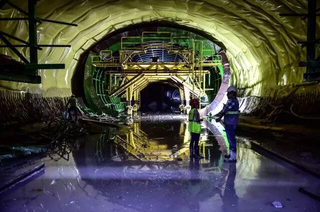 İstanbul Havalimanı Metro Hattı'nın yüzde 71'i tamamlandı İstanbul Havalimanı Metro Hattı'nın yüzde 71'i tamamlandı