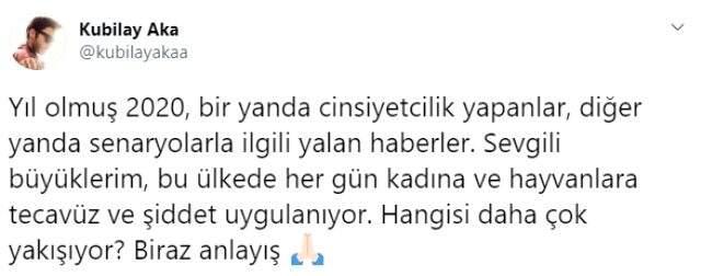 Kubilay Aka'dan Aşk 101 dizisindeki karakter için 'eşcinsel' diyen Mahir Ünal'a cevap Kubilay Aka'dan Aşk 101 dizisindeki karakter için 'eşcinsel' diyen Mahir Ünal'a cevap