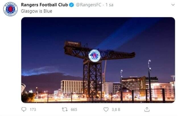 Logosunu değiştiren Glasgow Rangers'tan Celtic'e: Glasgow mavidir Logosunu değiştiren Glasgow Rangers'tan Celtic'e: Glasgow mavidir