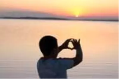 Tuz Gölü'nde gün batımı Tuz Gölü'nde gün batımı