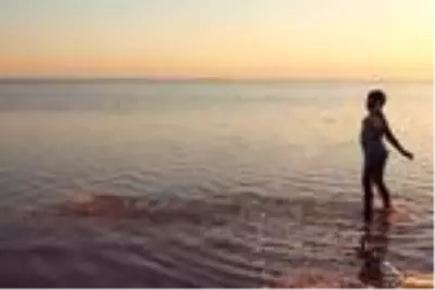 Tuz Gölü'nde gün batımı Tuz Gölü'nde gün batımı