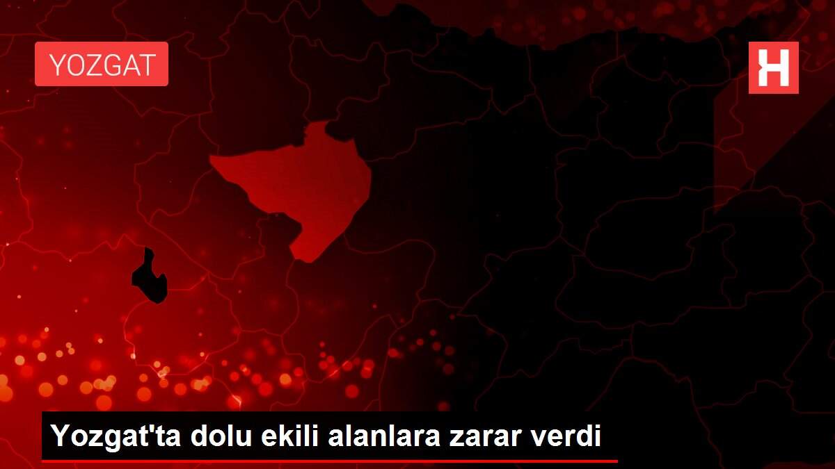 Yozgat'ta dolu ekili alanlara zarar verdi