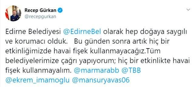 Bakırköy Belediyesi, havai fişek kullanımını yasakladı Bakırköy Belediyesi, havai fişek kullanımını yasakladı