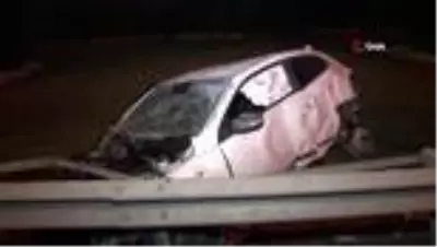 Basın Ekspres'te otomobil takla attı: 2 yaralı Basın Ekspres'te otomobil takla attı: 2 yaralı