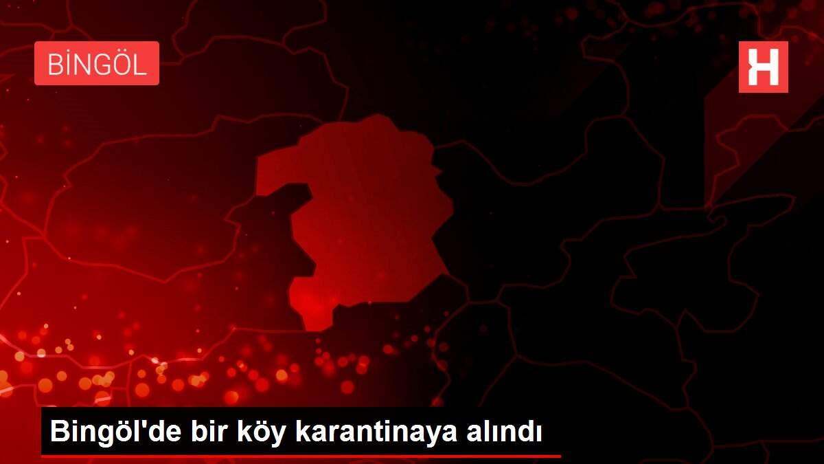 Bingöl'de bir köy karantinaya alındı