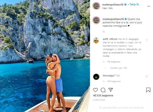 Napoli'li Matteo Politano, sevgilisiyle dudak dudağa fotoğrafını paylaştı Napoli'li Matteo Politano, sevgilisiyle dudak dudağa fotoğrafını paylaştı