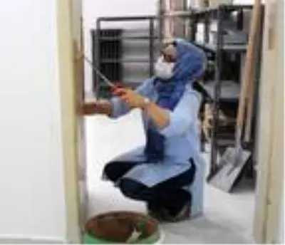 Öğretmenlerden okulda tadilat