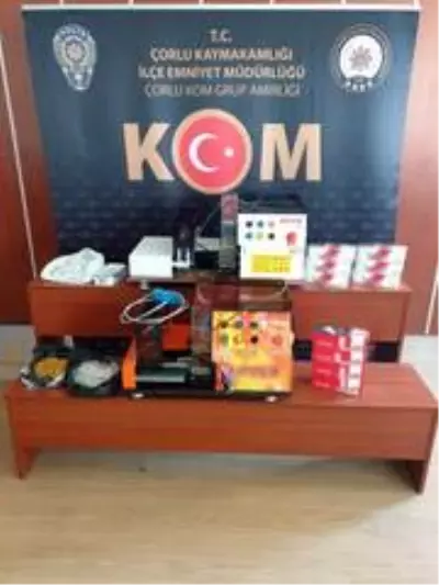 Tekirdağ'da tütün ve makaron operasyonu: 1 gözaltı