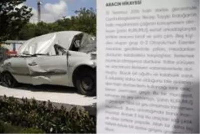 15 Temmuz'da tankın ezdiği otomobil Esenler'de sergileniyor 15 Temmuz'da tankın ezdiği otomobil Esenler'de sergileniyor