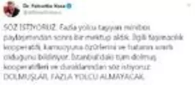 Bakan Koca, dolmuş kooperatifleri ve duraklarından söz istedi Bakan Koca, dolmuş kooperatifleri ve duraklarından söz istedi